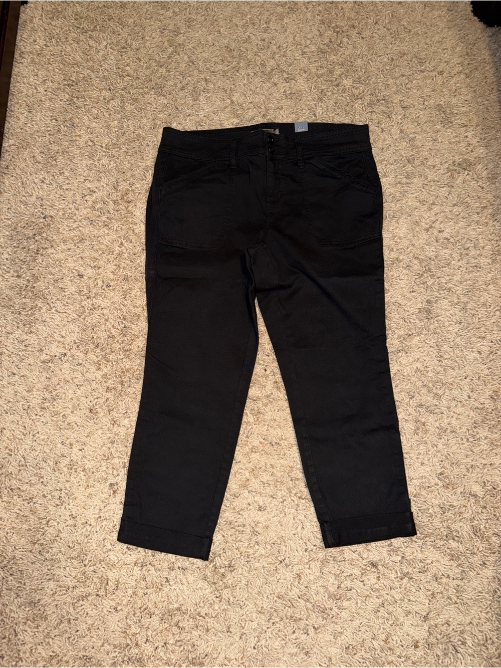 Torrid 16 Black Cropped Stretch Pants